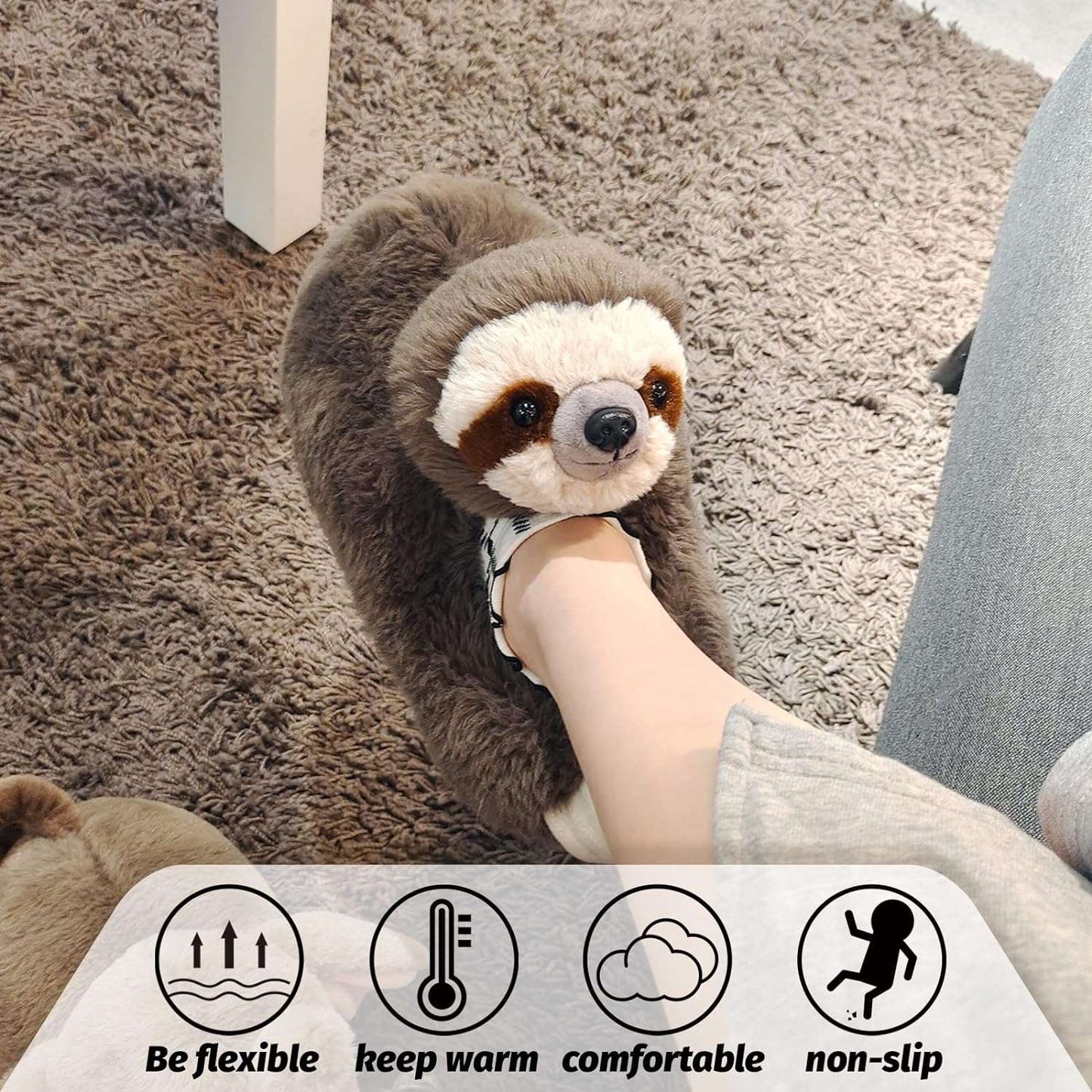 sloth slippers