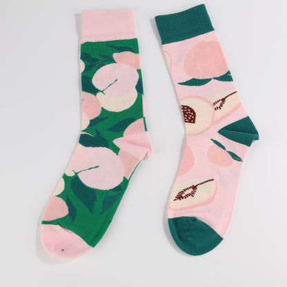 Peach Pattern Socks