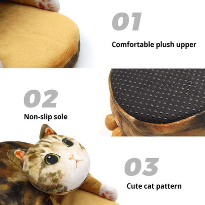 tabby cat slippers