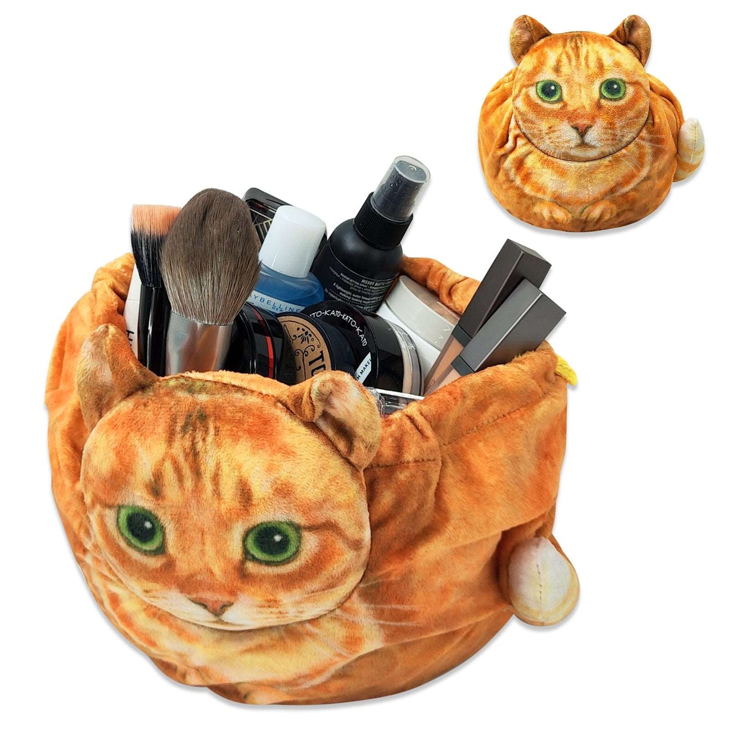 Cat-shaped bag that can hold cosmetics