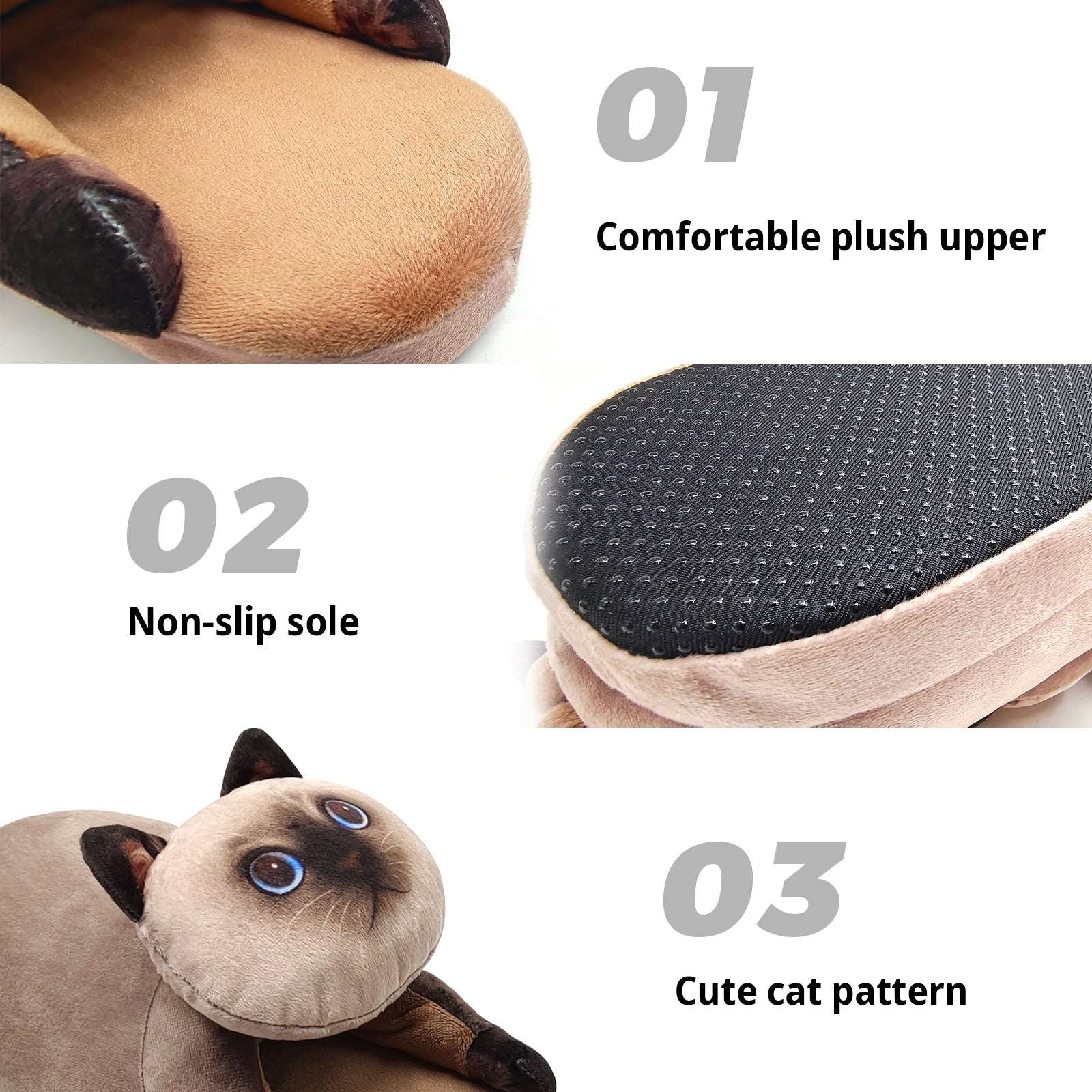 Siamese Cat Slippers