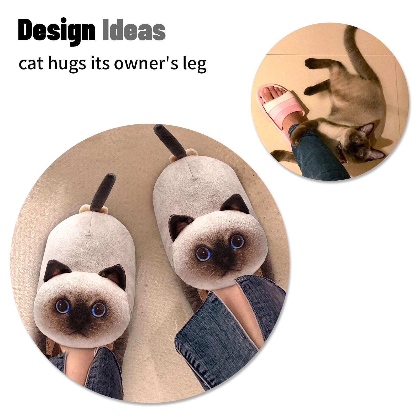 Siamese Cat Slippers