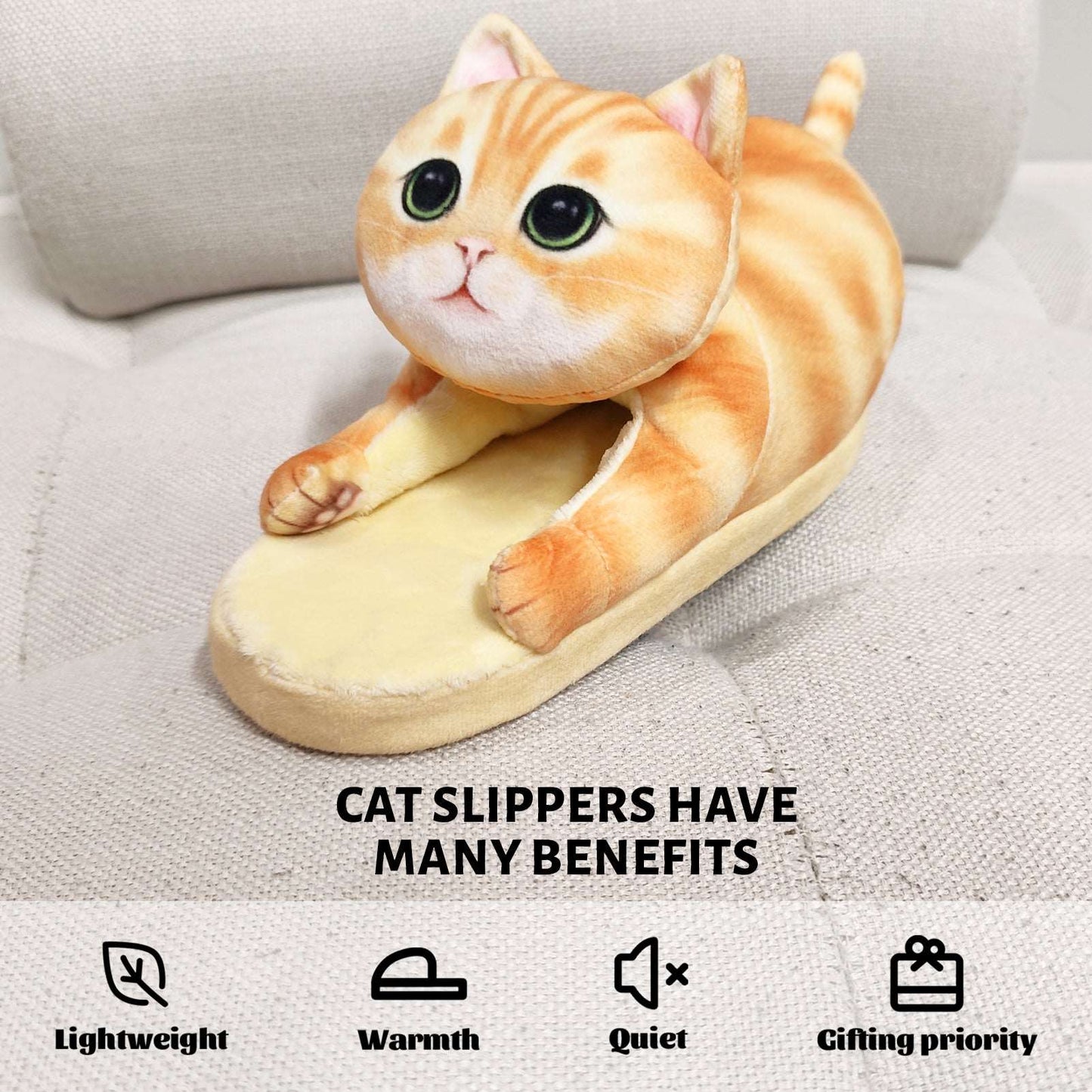 Children's cat slippers