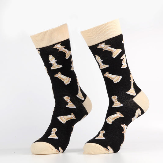 Chess Socks | Fun crew neck stockings for men and women