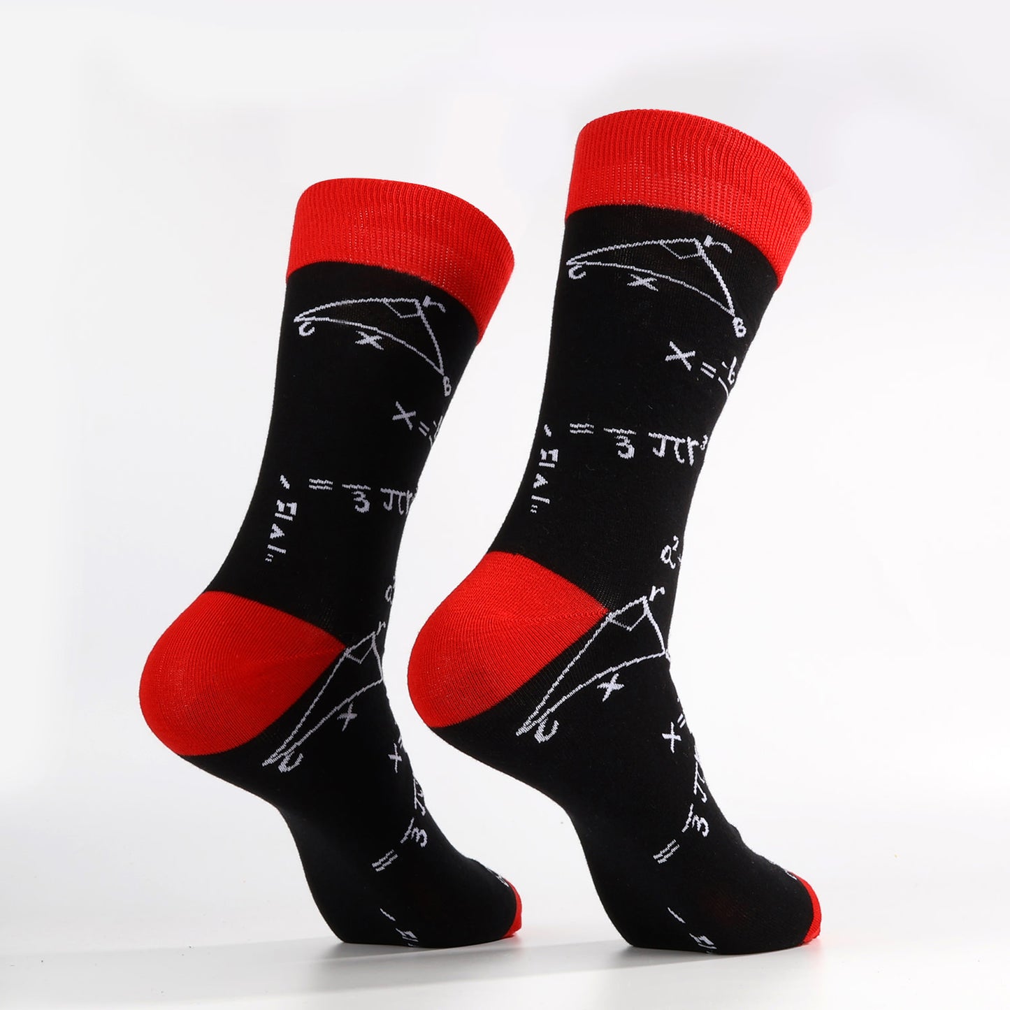 Black Math Equation Socks-1