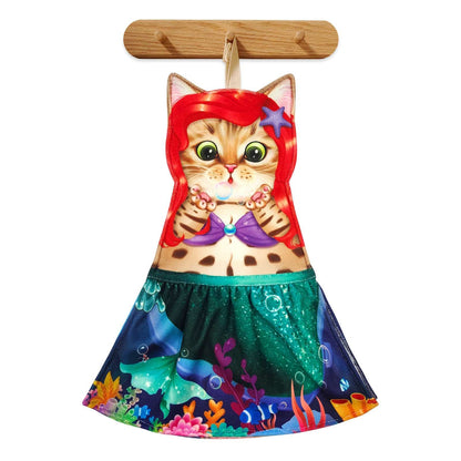 Mermaid Fairy Tale Towel，cat hand towel