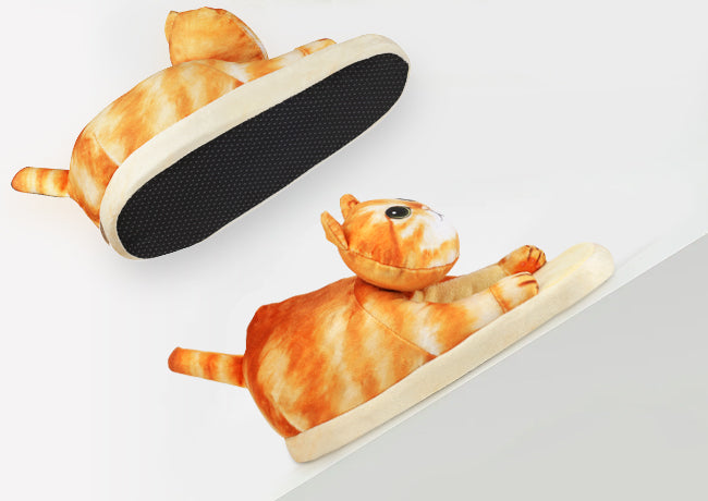 Tabby best sale cat slippers