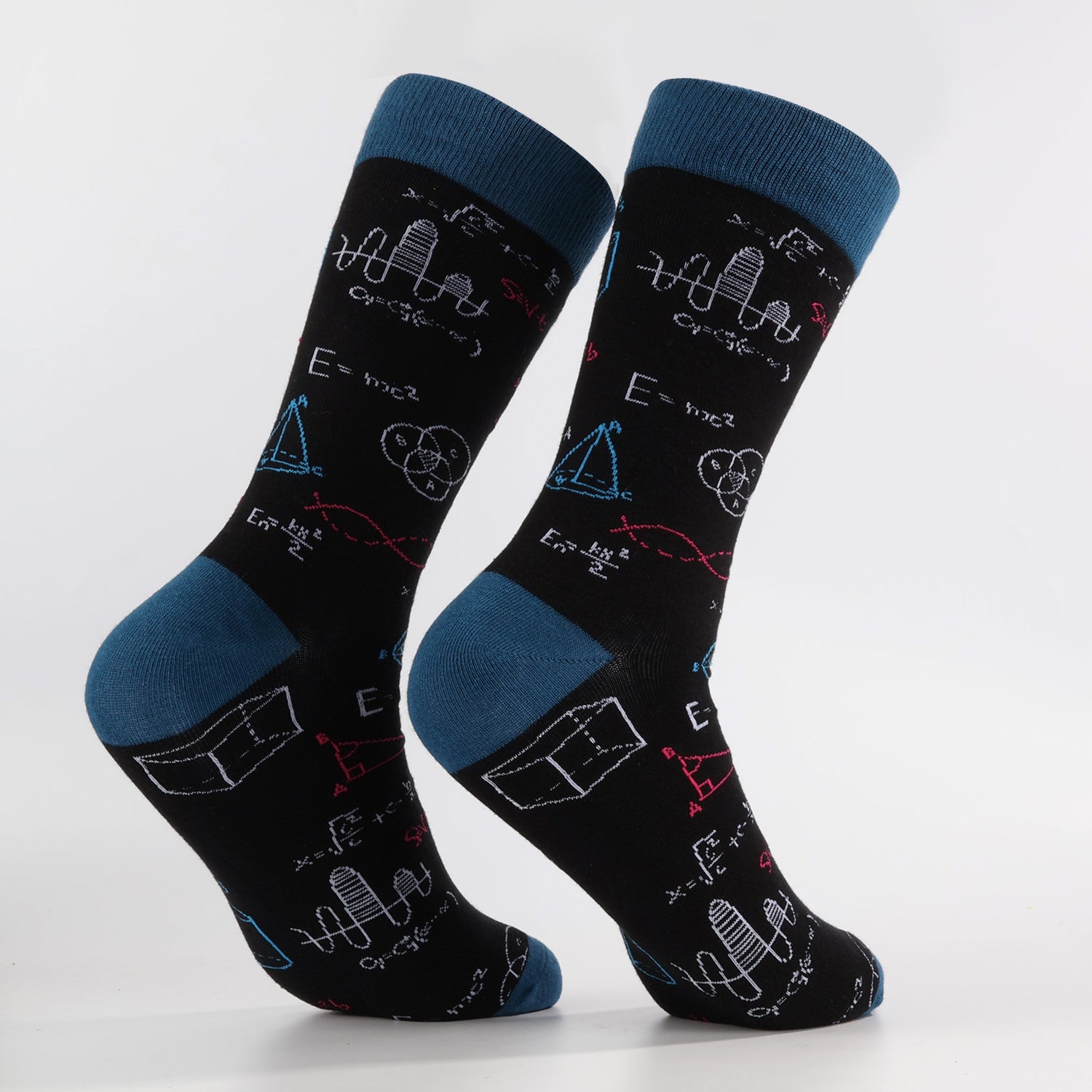 Navy Equation Socks-1