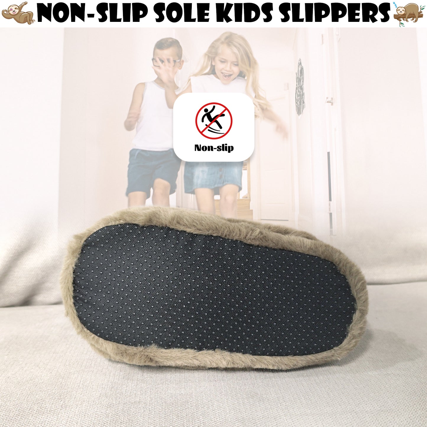 Children's Sloth Slippers