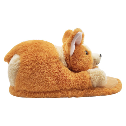 Corgi slippers side view