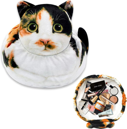 Calico cat cosmetic bag