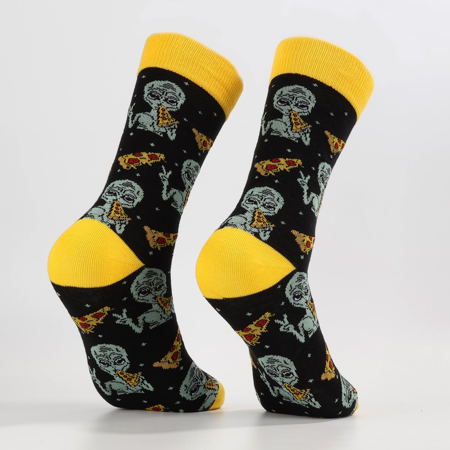 Alien Pizza Socks-2