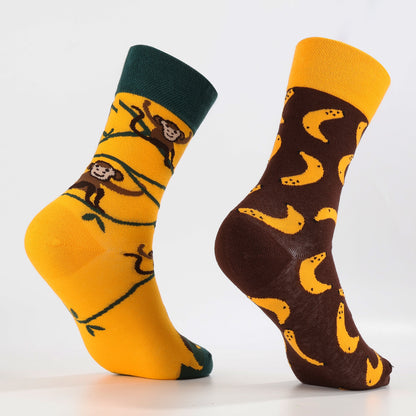 Banana Monkey Socks-2