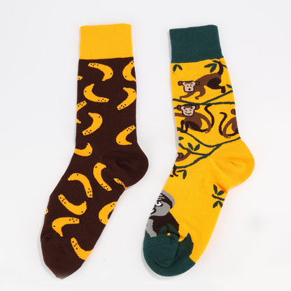 Banana Monkey Socks-3