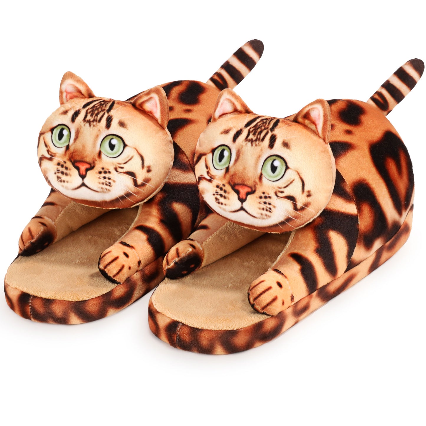 Plush Cat Slippers, A Gift for Cat Lovers