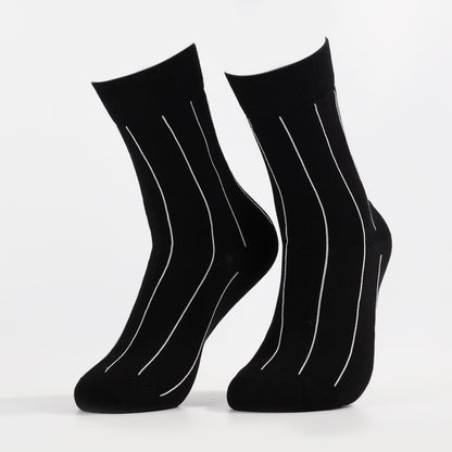 Black Elegant Socks |  Novelty Crew Socks For Women