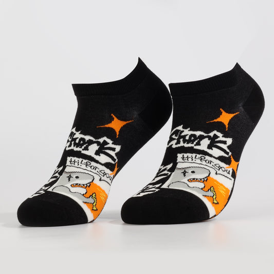 Black Shark Socks | Fun Ankle Socks For Women