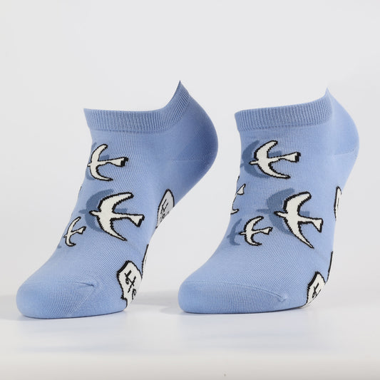 Blue Seagull Socks | Cute Ankle Socks For Women
