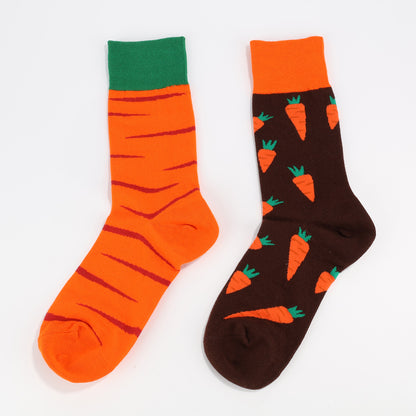 Carrot Stripes Socks-3