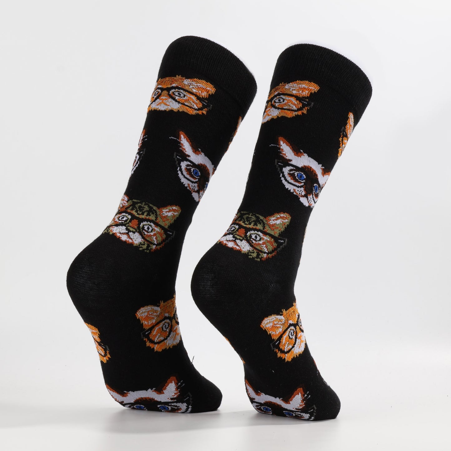 Black Cobra Cat Socks-2