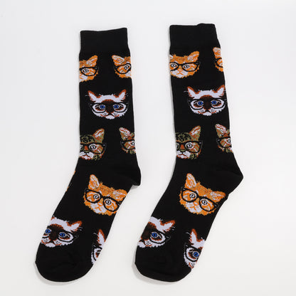 Black Cobra Cat Socks-3