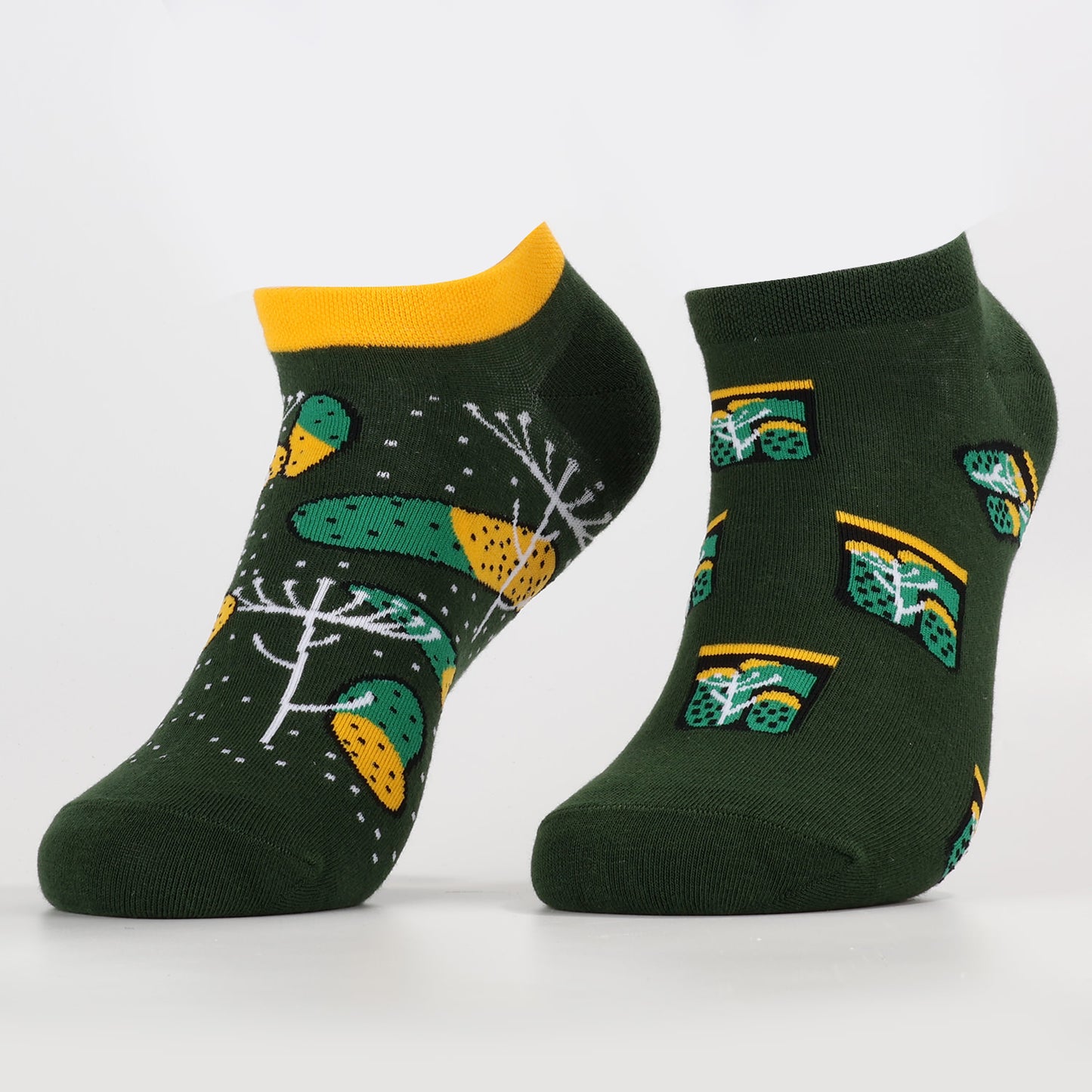 Dandelion Flurry Socks | Fun Plant Patterned Ankle Socks