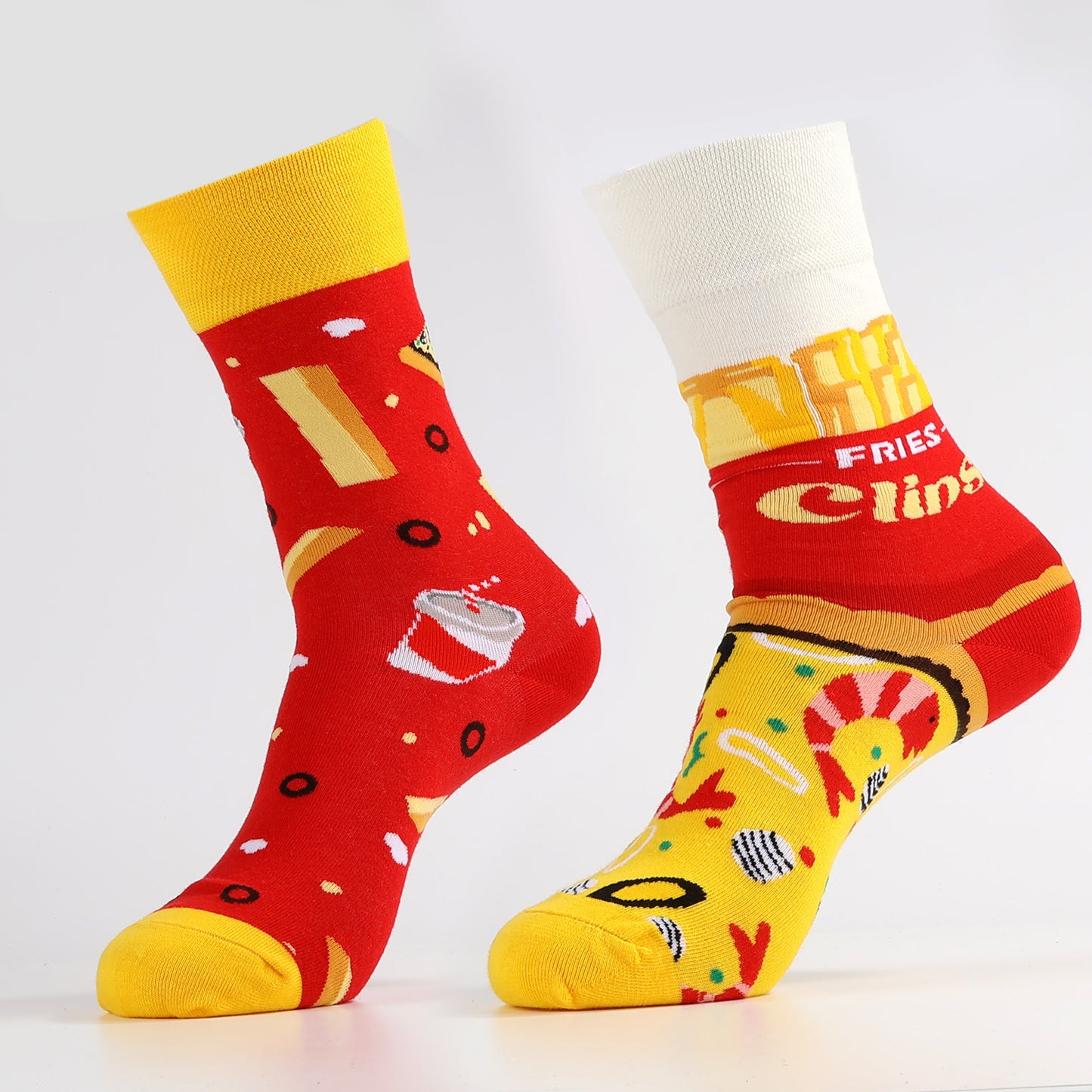 French Fries Socks | Novelty and Funny Crew Socks For Women