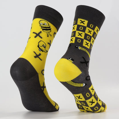 Fun Face Checkers Socks-2