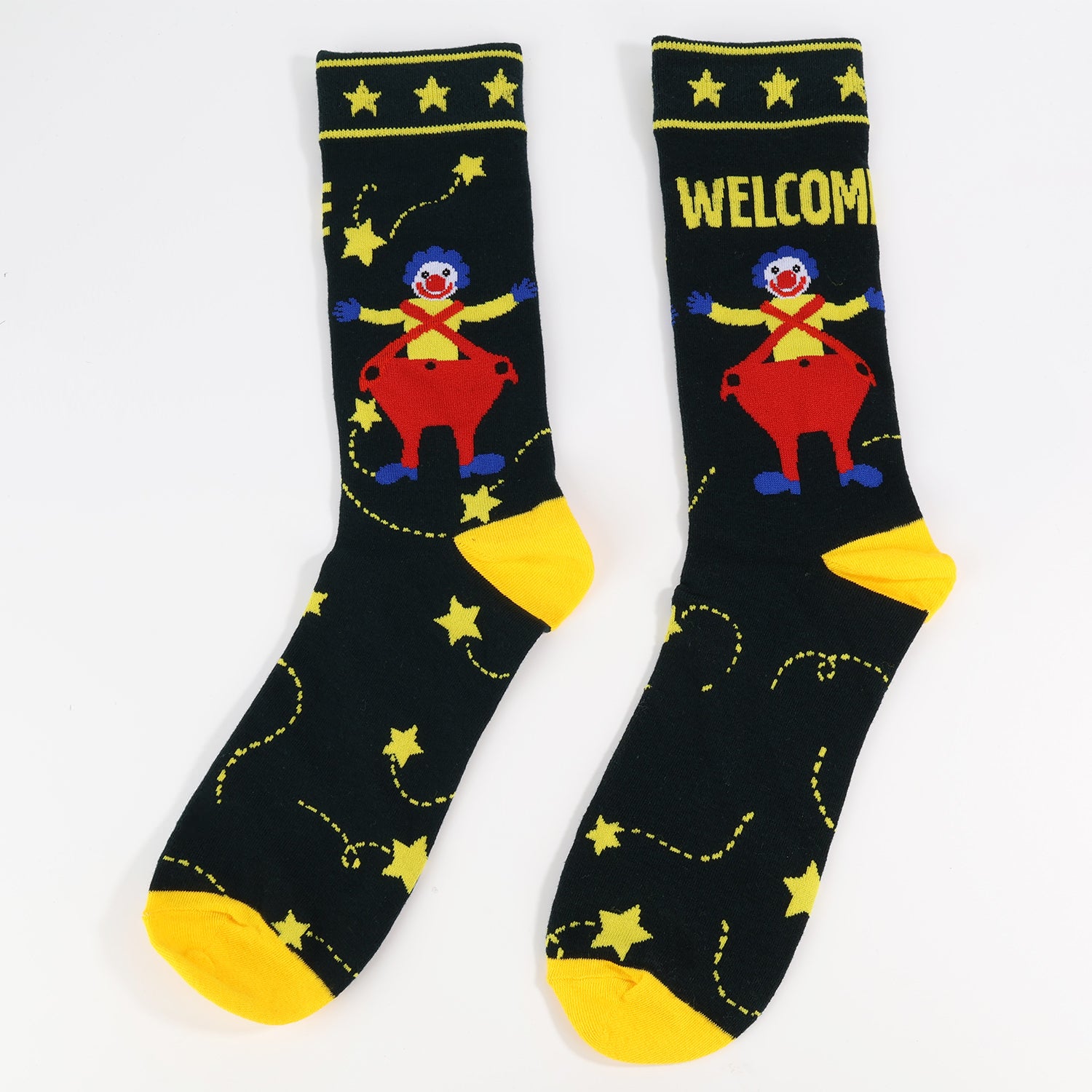 Funky Star Clown Socks | Crazy Crew Socks