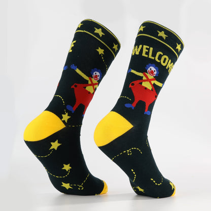 Funky Star Clown Socks-3