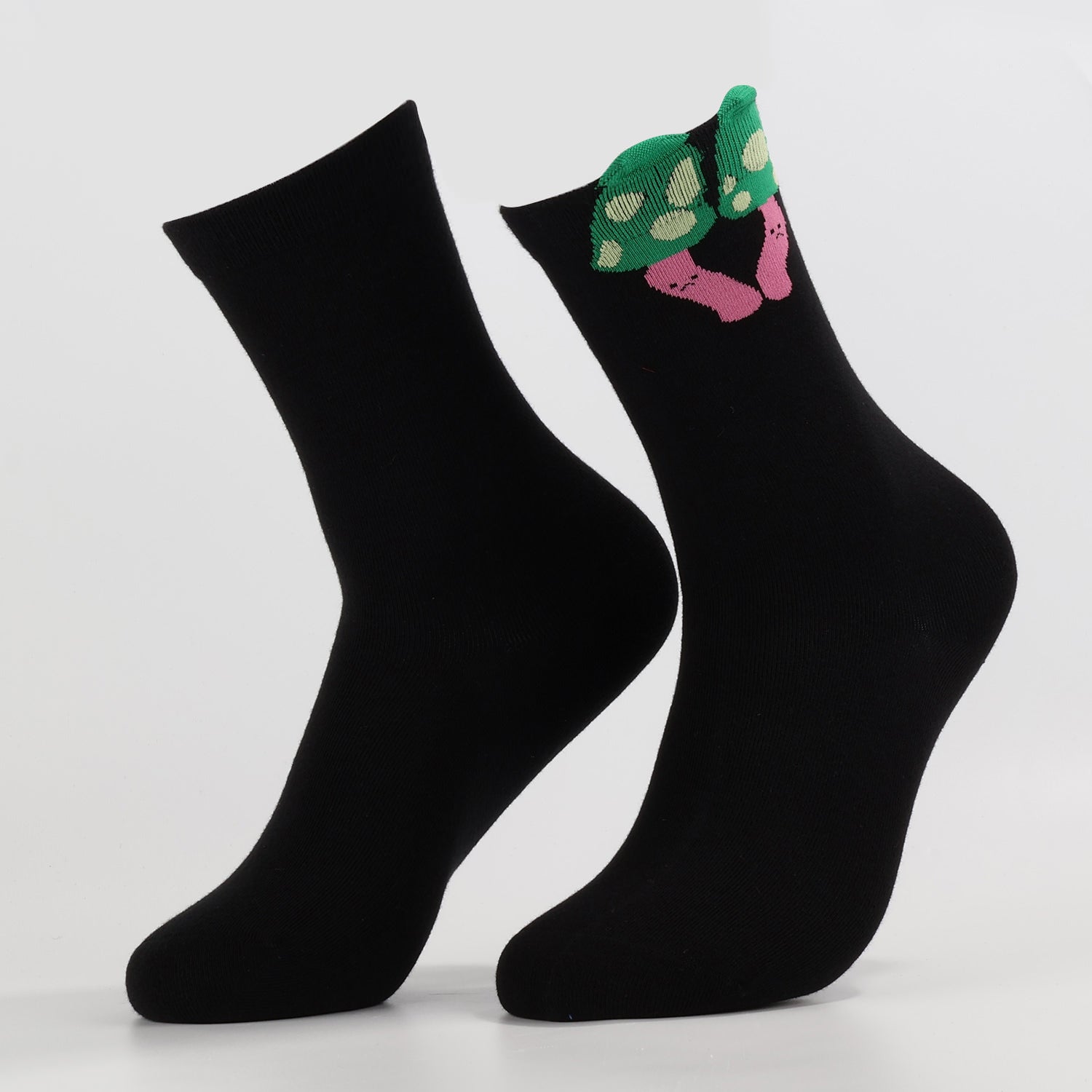 Happy Mushroom Socks | Funny Crew Socks For Women