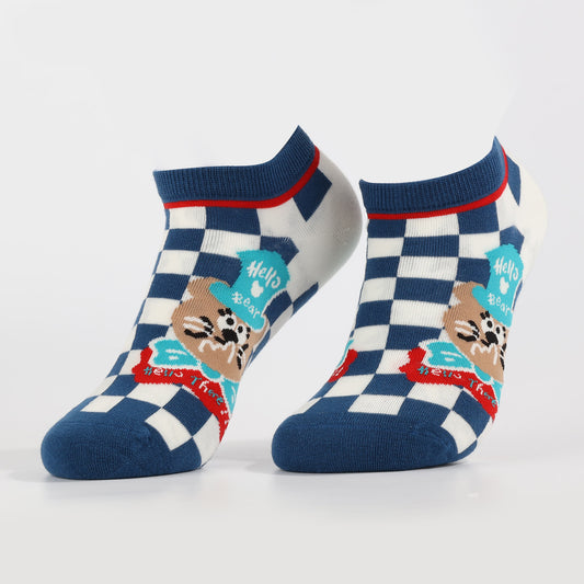 Hello There Bear Socks | Fun Ankle Socks For Women