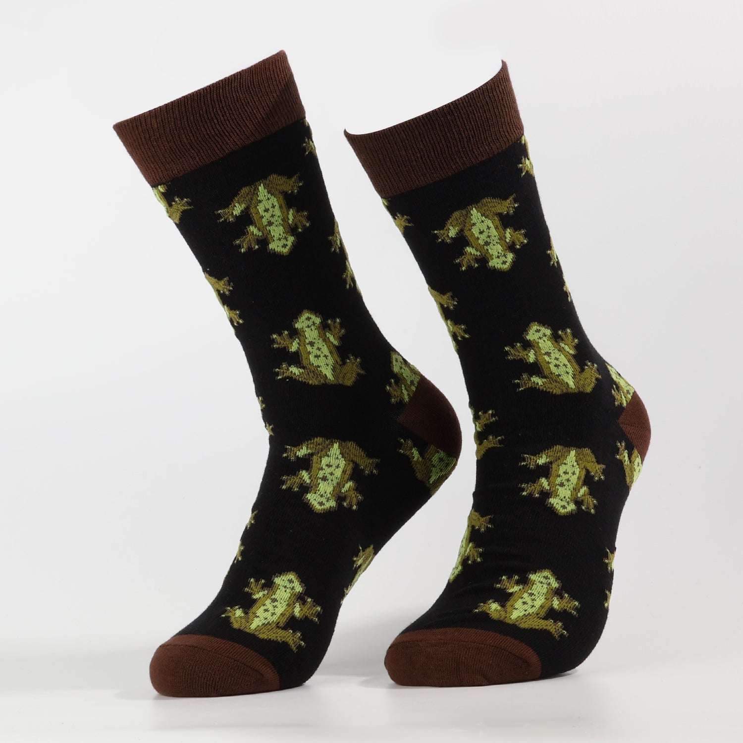 Leaping Frog Socks | Fun Animal Crew Socks