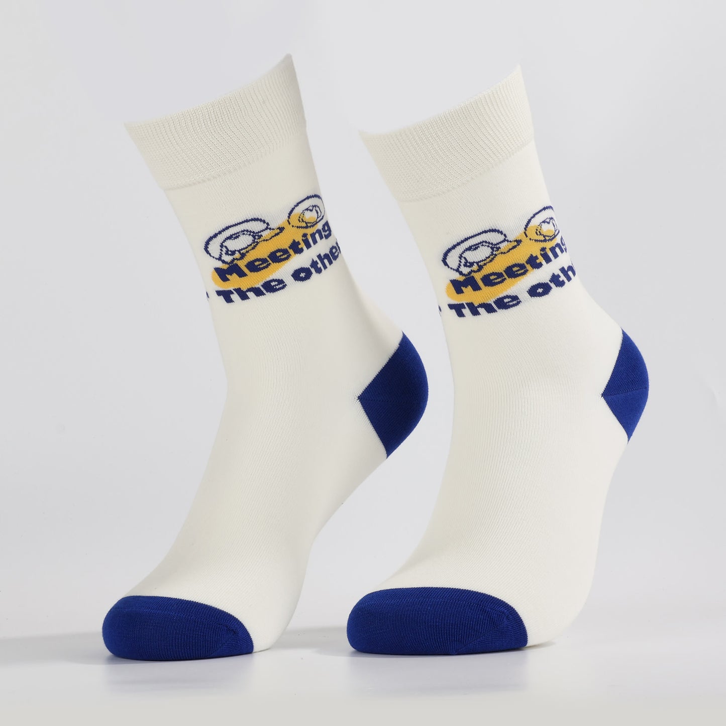 Meeting Moments Socks | Novelty Crew Socks For Women