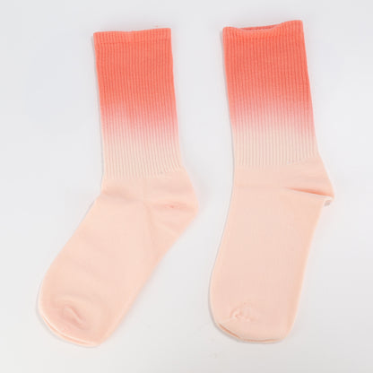 Orange to Pink Socks-3