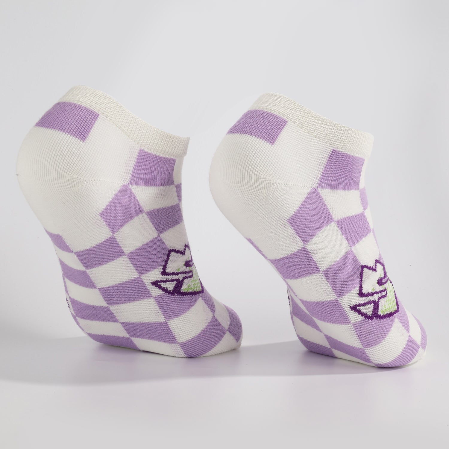 Pastel Check Socks-2