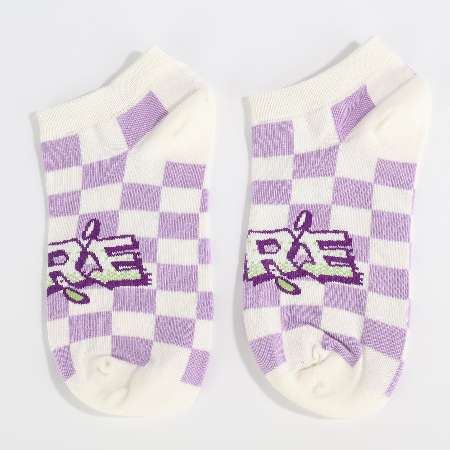 Pastel Check Socks-3