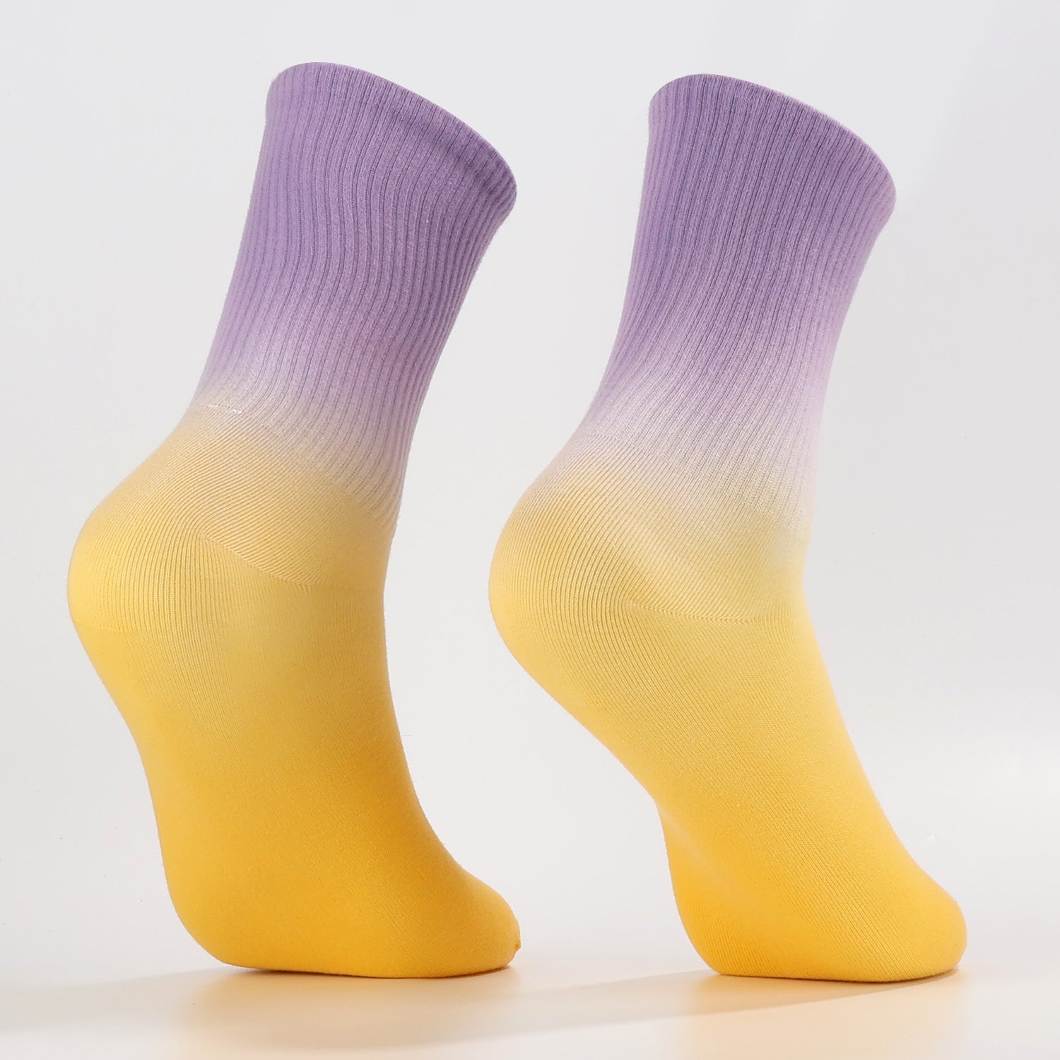 Purple To Yellow Socks-2