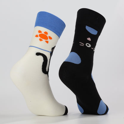 Spotted Black Cat Socks-2