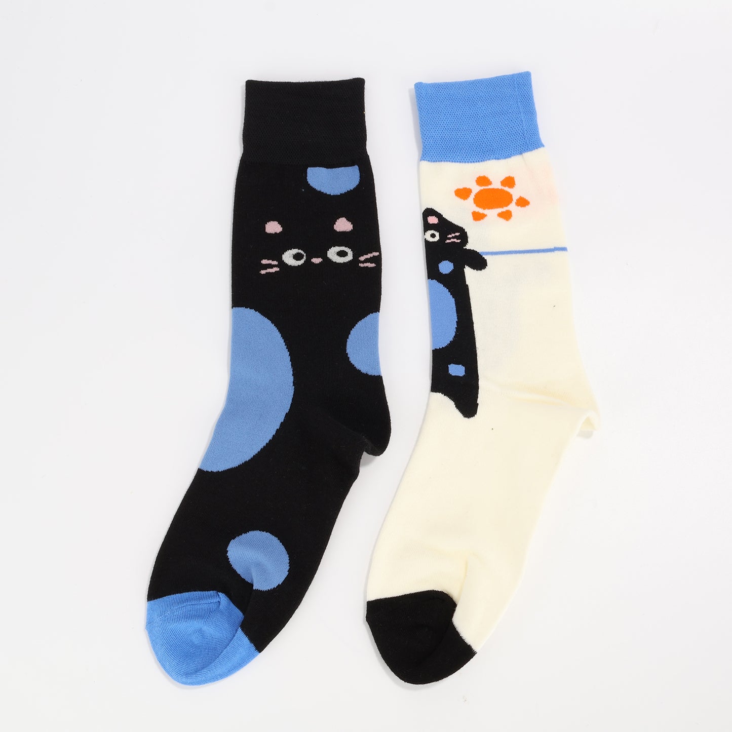 Spotted Black Cat Socks-3