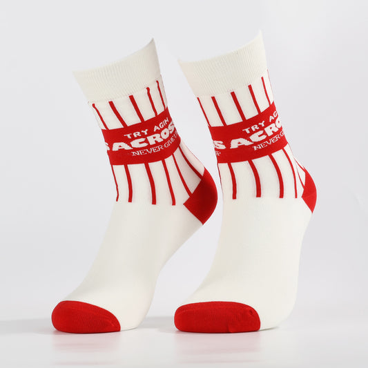 Striped Power Socks | Funny sport Spirit Socks