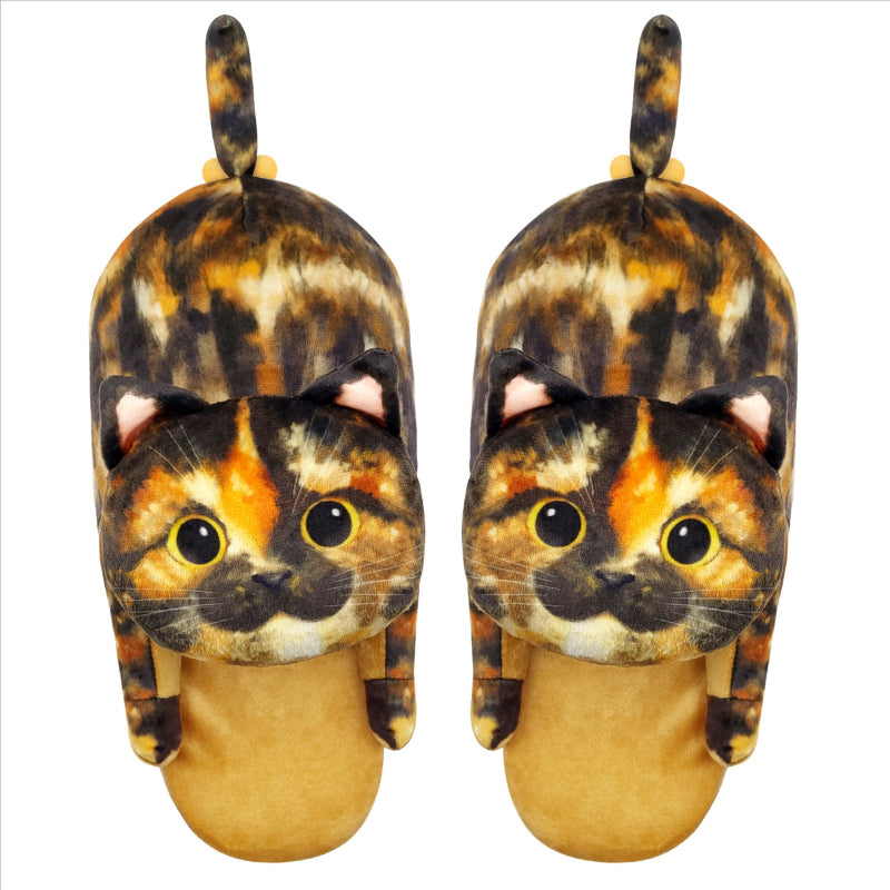 Tortoiseshell Cat Slippers