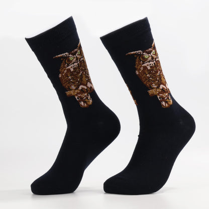 Wise Owl Socks | Fun Animal Crew Socks