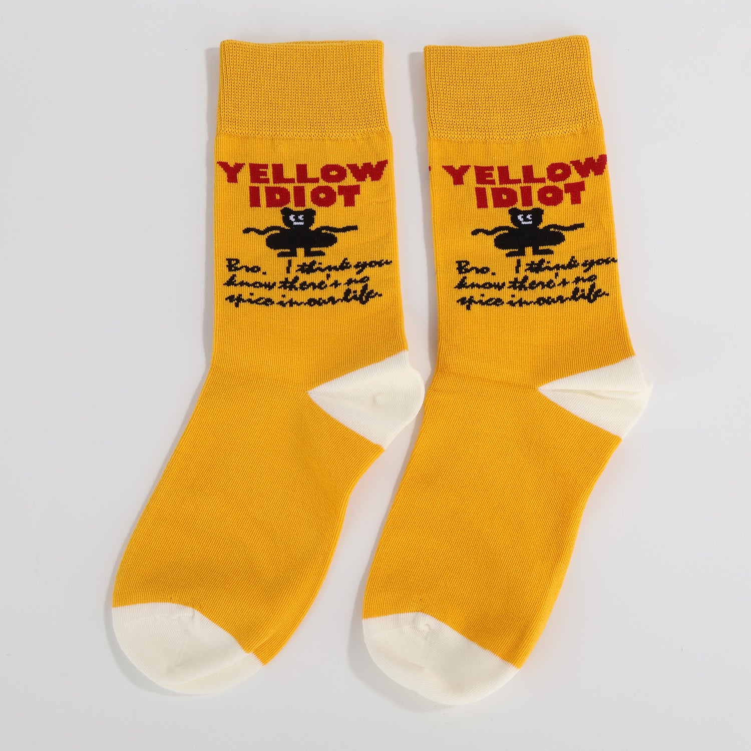 Yellow Idiot Socks-3