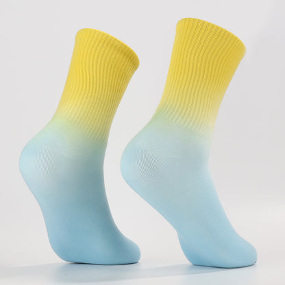 Yellow to Blue Socks-2