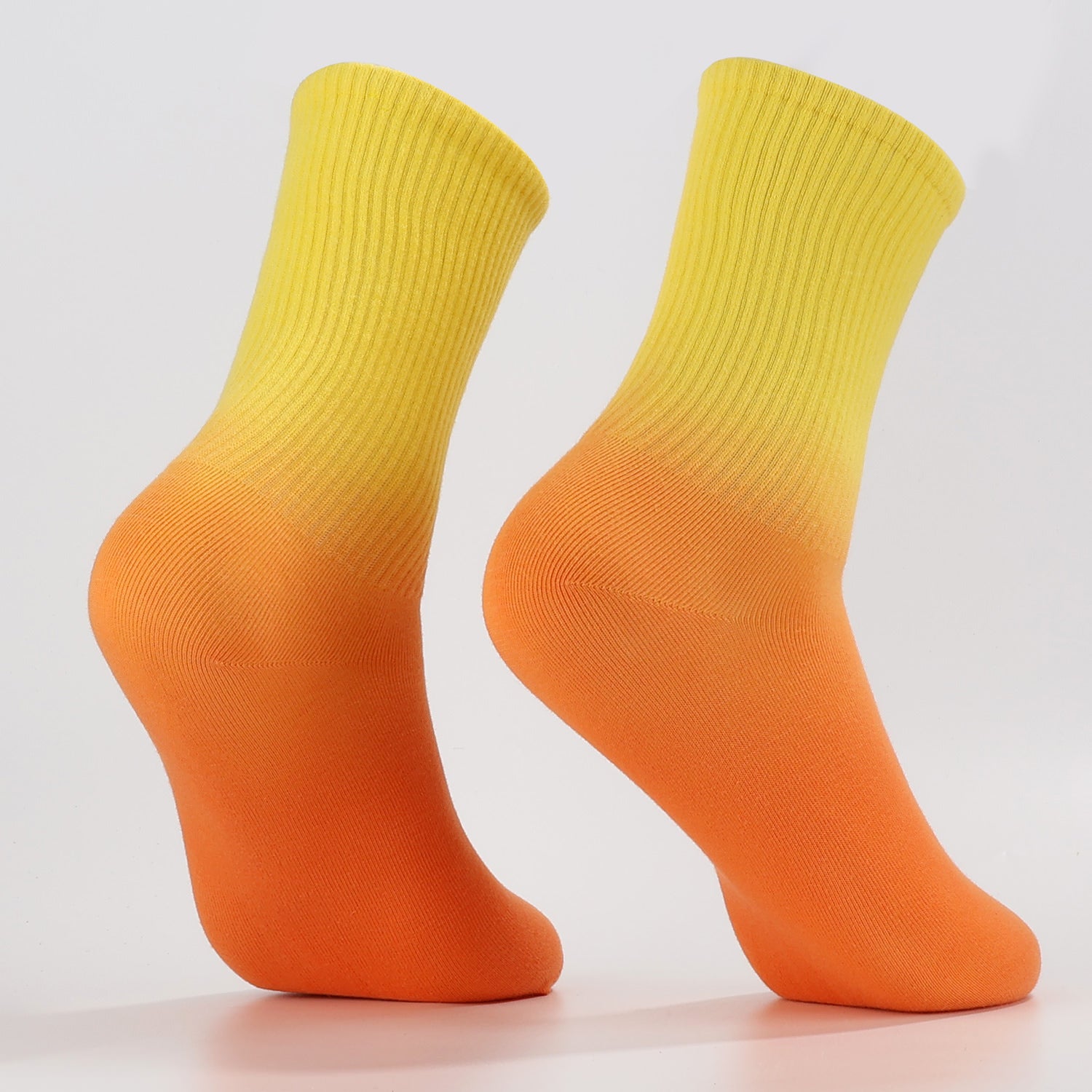 Yellow to Orange Socks-2