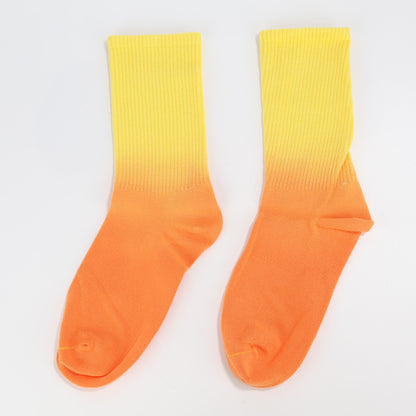 Yellow to Orange Socks-3